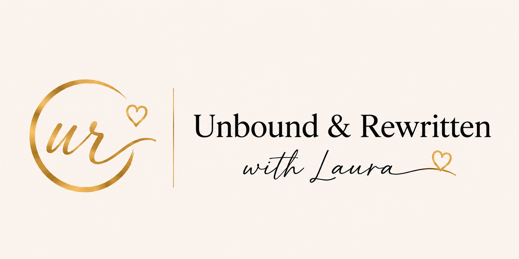 Unbound & Rewritten with Laura logo